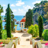 Quan es pon el sol al jardí botànic de Blanes