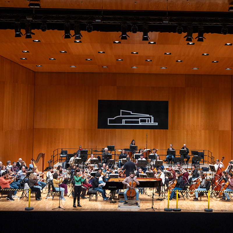 Gaudeix de l'assaig general d'un gran concert de música simfònica al costat dels músics