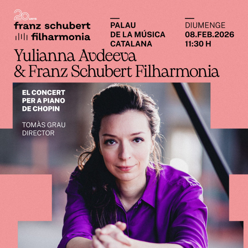 20% de descompte per al concert 'Yulianna Avdeeva & Franz Schubert Filharmonia'